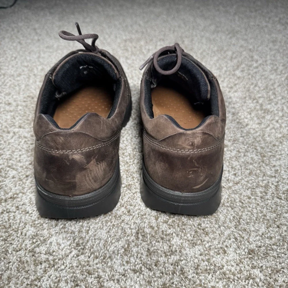 Ecco Mens‎ Size 43 Nubuck Leather Gore-Tex Lace Up Lowtop Shoes